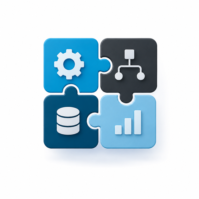 Illustration Integration von Systemen und Daten